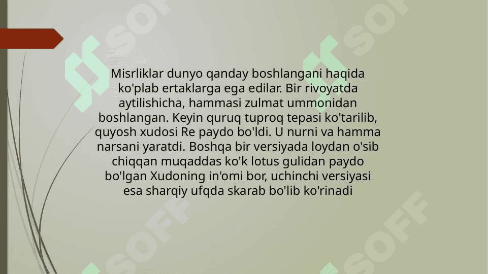 MISR FALSAFASI 3