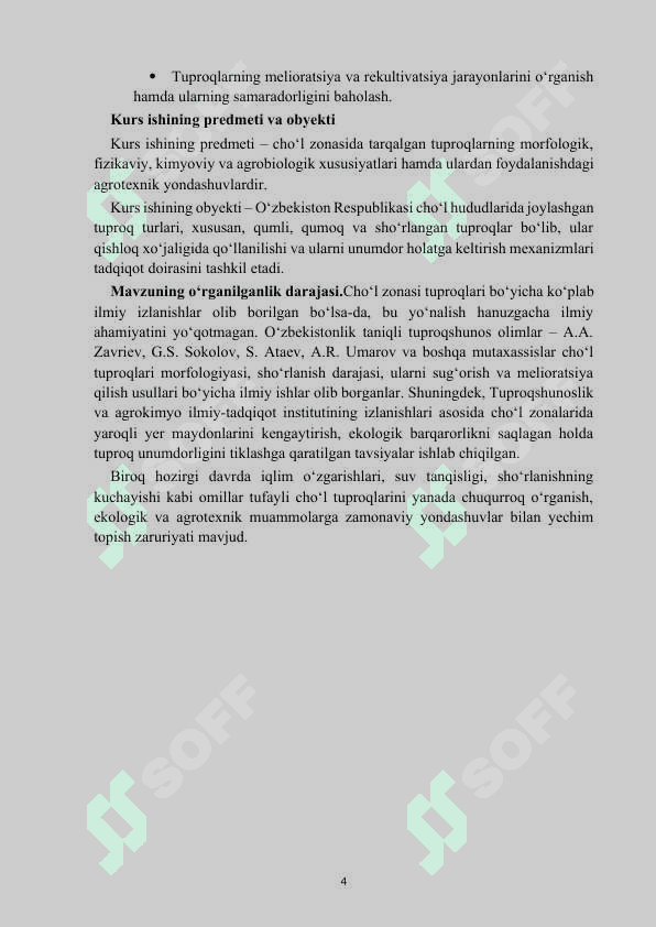Cho’l zonasi tuproqlari 4