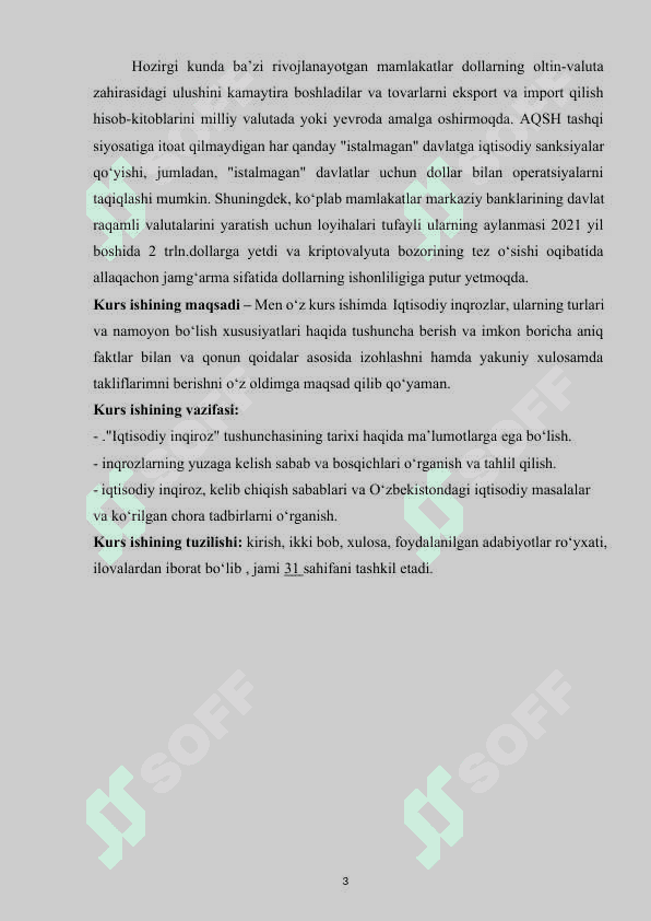 Iqtisodiy inqirozlar va ularga qarshi dasturlar samaradorligini oshirish yo‘llari 3