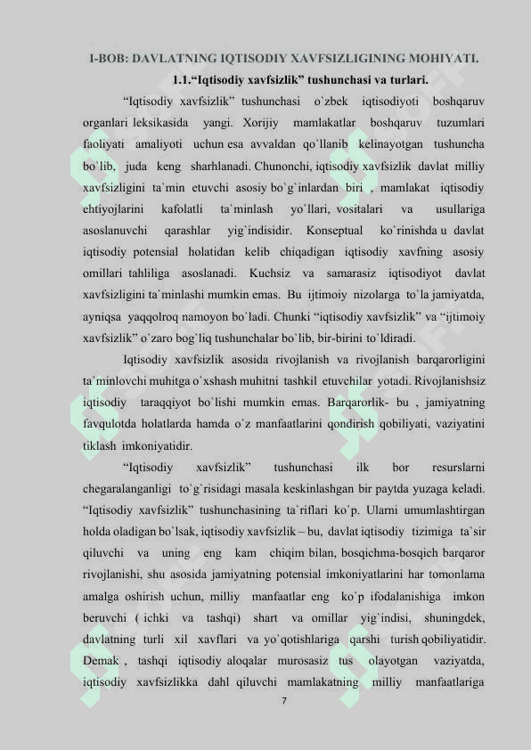 Mamlakat iqtisodiyo xavfsizligini taʼminlashning ustuvor yoʻnalishlari 5
