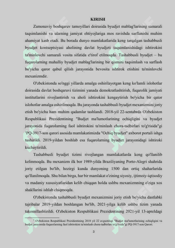 Tashabusli byudjet xorij tajribasi va O'zbekistonda joriy etish axamiyati. 3