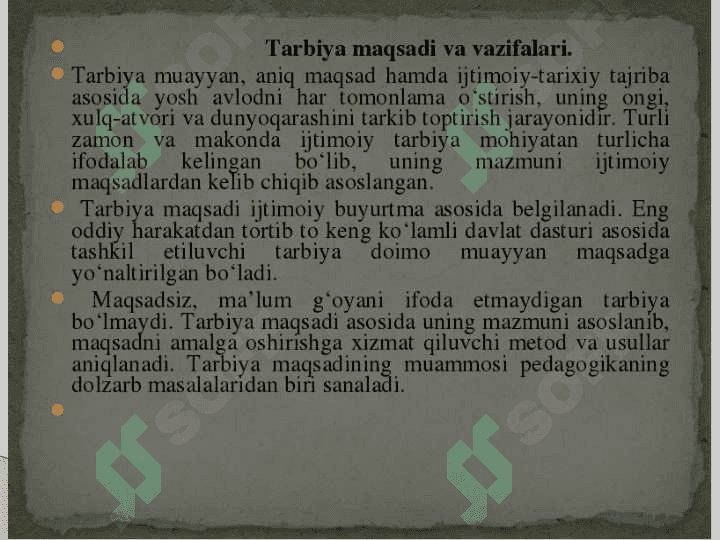 MAVZU:Tarbiya   tushunchasi va metodlari 3