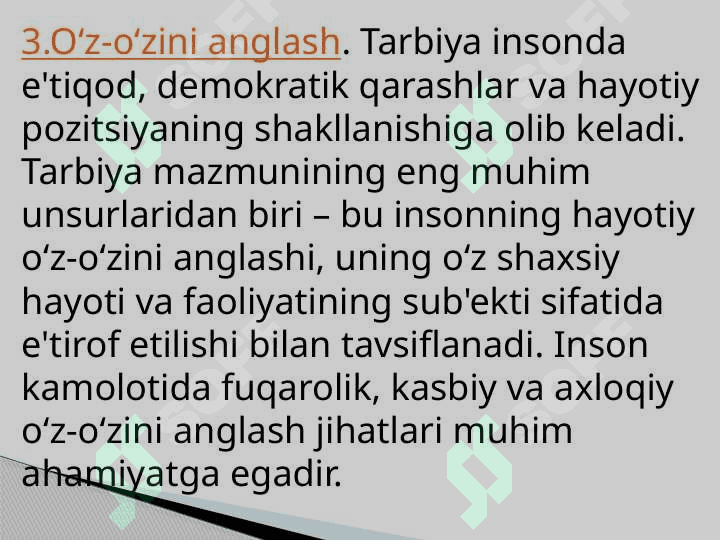MAVZU:Tarbiya   tushunchasi va metodlari 8