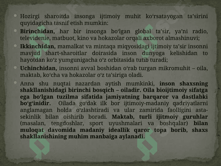 TARBIYA JARAYONINING MOHIYATI , MAZMUNI, TARBIYA TAMOYILLARI VA METODLARI 3