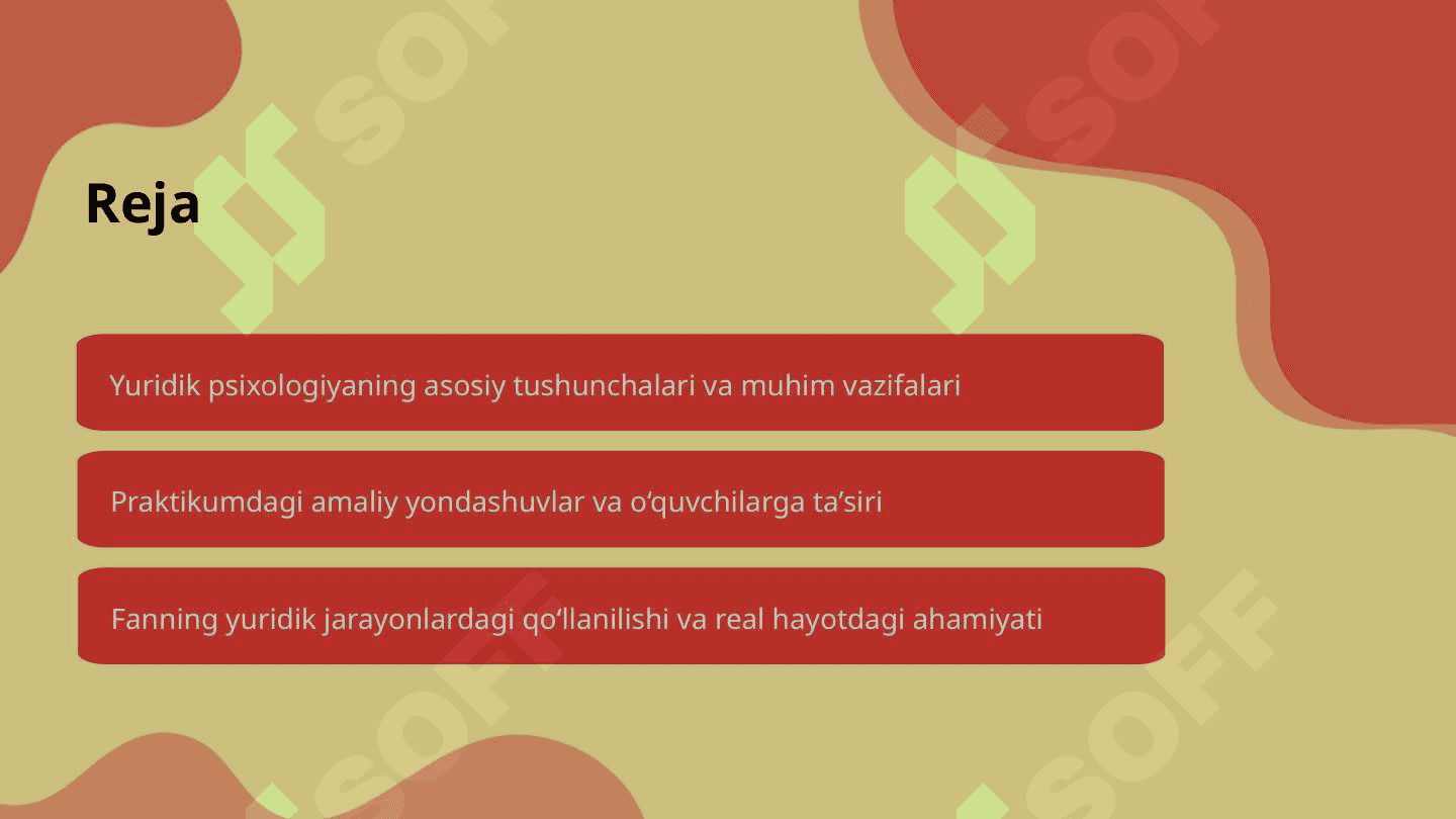 Tadbiqiy yuridik psixologiya va praktikum fanining maqsad va vazifalari 2