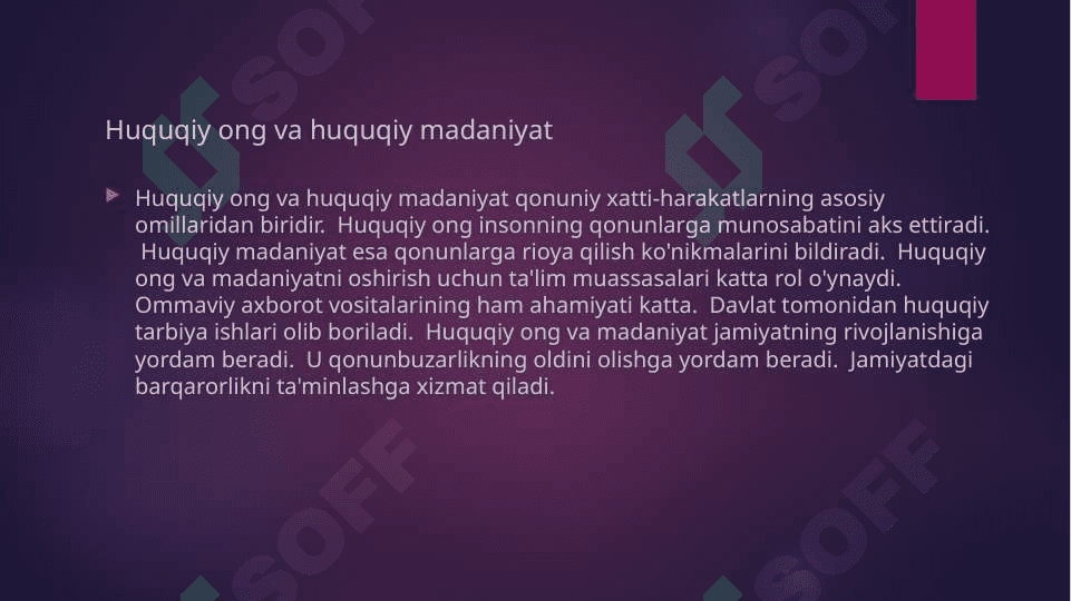 Qonuniy xatti-harakatlar psixologiyasi 7