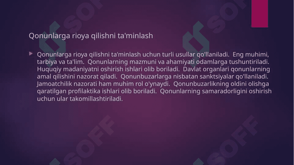 Qonuniy xatti-harakatlar psixologiyasi 8