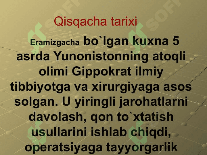 Xirurgik operatsiya va uning, turlari. Operatsiya oldi va operatsiyadan keyingi davrlar 3