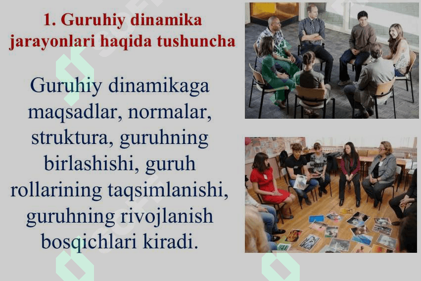 SOTSIAL PSIXOLOGIK TRENINGDA GURUHIY DINAMIKA JARAYONLARI 2