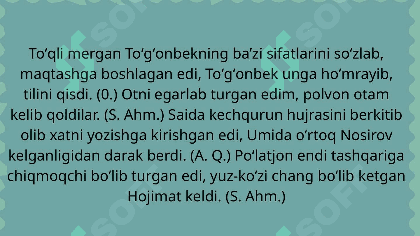 Hol ergash gapli qoʻshma gaplar. Payt, oʻrin, sabab ergash gapli qoʻshma gaplar. 5