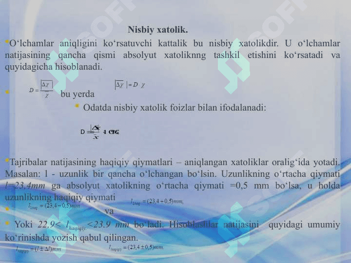 Fizik kattaliklar va ularning birliklari. Implantant materiallarning mexanik xossalari. Tovushning fizik xususiyatlari 5