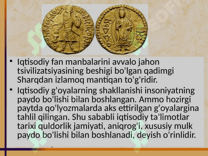 Qadimgi dunyodagi iqtisodiy ta`limotlar 3