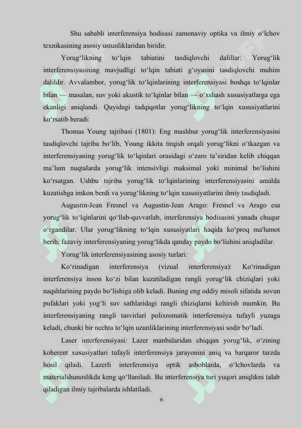 ZAMONAVIY INTERFERENSION QURILMALAR 6