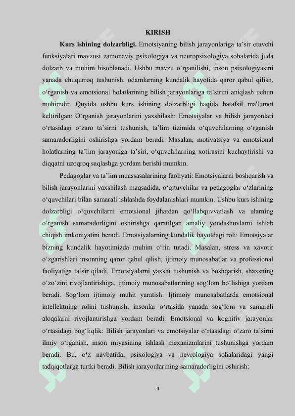 Emotsiyaning bilish jarayonlariga ta’sir etuvchi funksiyalari 3