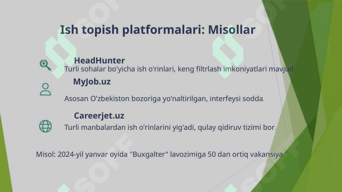 Ish o‘rinlari haqidagi ma’lumotlar bilan tanishish manbalari 4