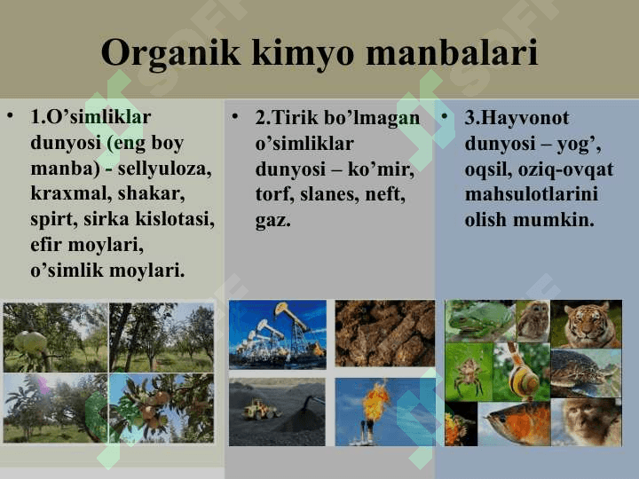 ORGANIK KIMYONING ASOSIY TUSHUNCHALARI 5