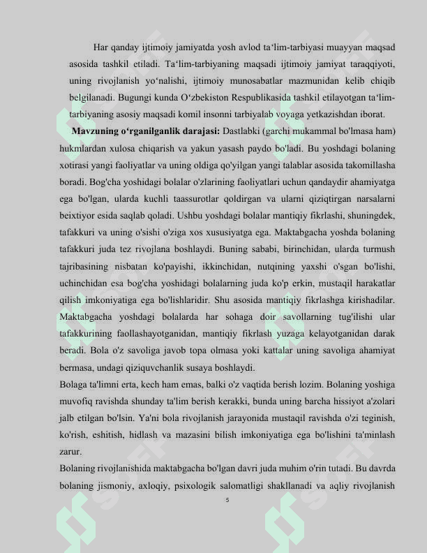 B.M.I.Maktabgacha katta yoshdagi bolalarda qiziqarli matematika orqali mantiqiy fikrlashni rivojlantirish 5
