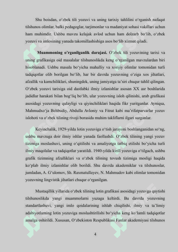 B.M.I. Grafika. O‘zbek tili yozuvining tarixiy tahlili va uning o‘ziga xos xususiyatlari 4