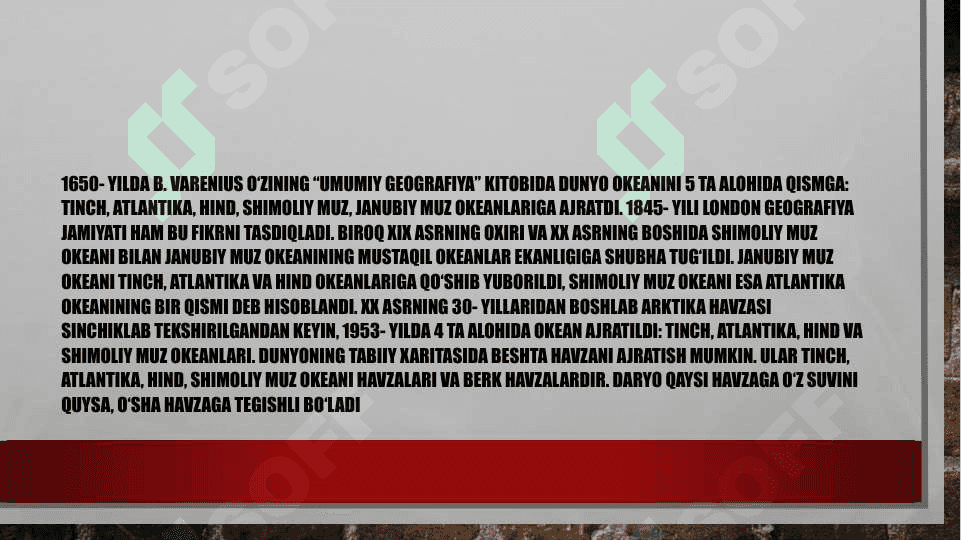 Dunyo okeani va uning qismlari 4
