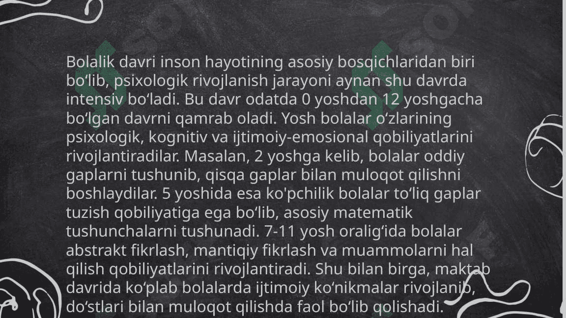 Shaxs rivojlanishining yosh va psixologik xususiyatlari 6
