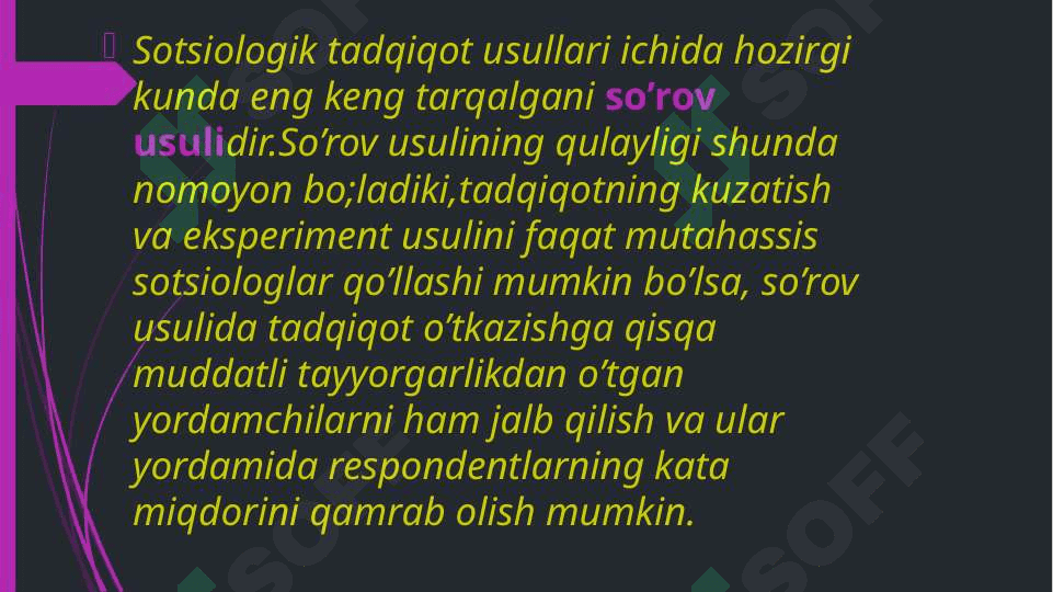 Sotsiologik dasturi 2