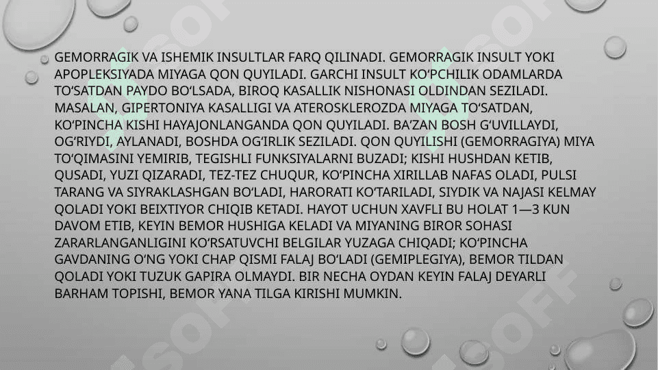 Insult etiologiyasi, tasnifi va insultlarda birinchi yordam algoritmi 4