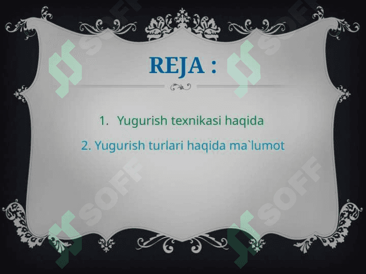 yugurish texnikasi asoslari 2