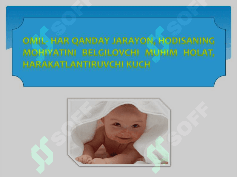 Bolalar salomatlik holatiga ta’sir etuvchi omillar 6