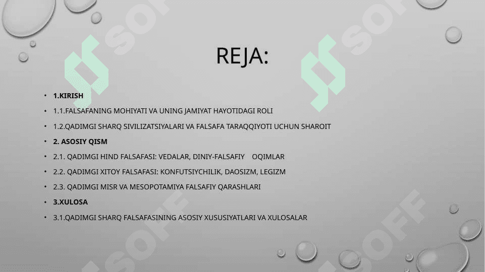 Qadimgi Sharqda falsafiy bilimlarning paydo bo‘lishi 2
