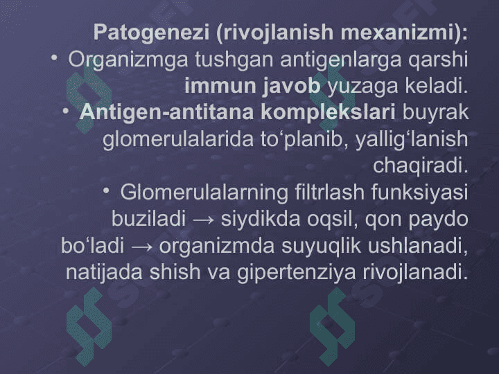 Buyrak kasalliklari Nefrit glomulonefrit 8