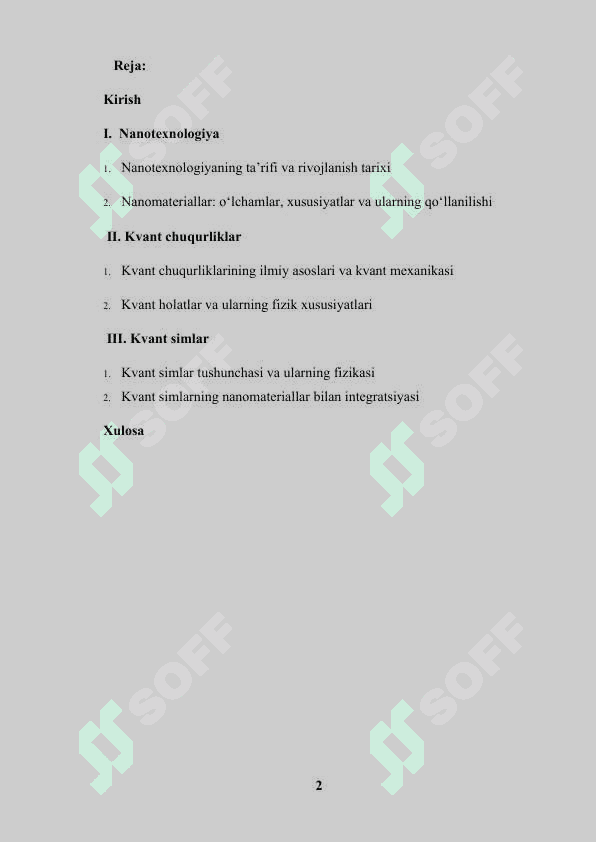 Nano texnalogiya 2