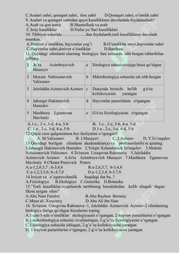 5-sinf mavzulashtirilgan yangi testlar 2025 3