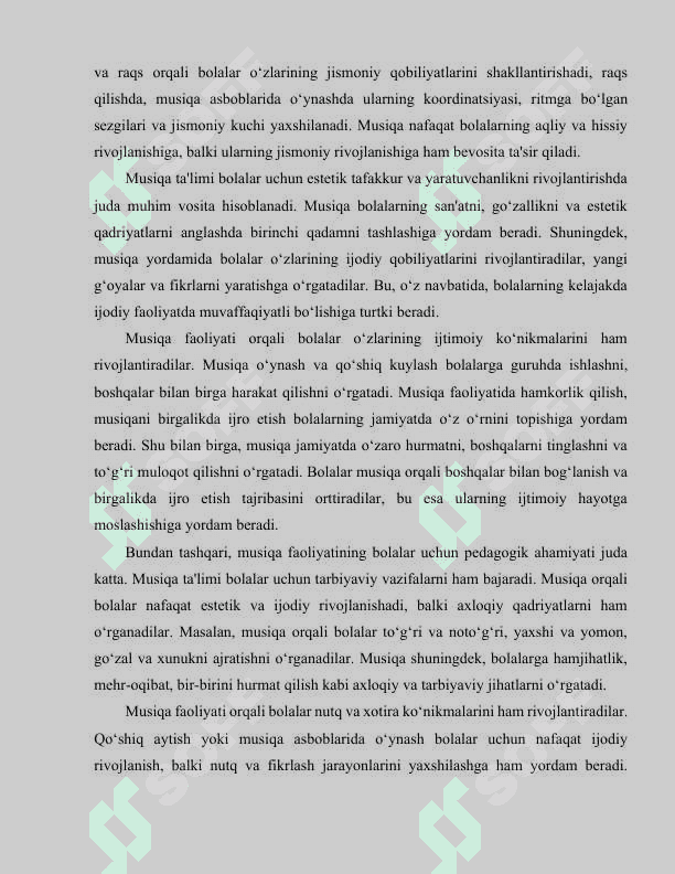 Bolalar musiqa faoliyatining mazmuni 3