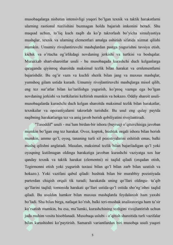 o'quv bosqichida kurash qoidalarini o'rgatish va tushuntirish metodikasi 5