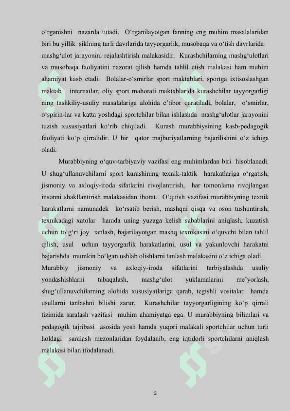 kurashchilarda og'riqqa chidamlilikni rivojlantirish 3