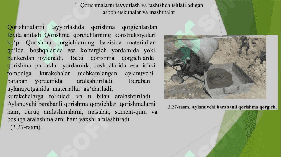 Qorishmalarni tayyorlovchi asbob uskunalar 2
