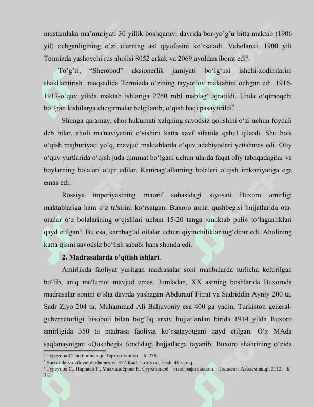 Sharqiy Buxoroda oʻqitish va maktab ishlari 4
