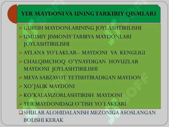 MAKTABGACHA TA’LIM 
TASHKILOTLARINI LOYIHALASHTIRISH 6