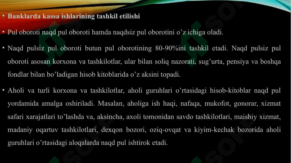 Tijorat banki kassa operatsiyalari bo'limi faoliyati bilan tanishish 3