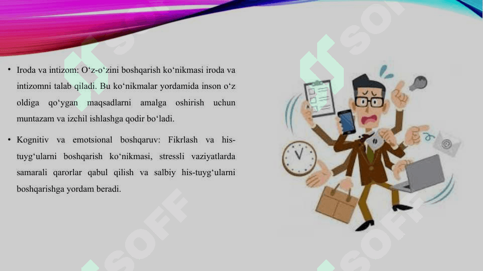 O'z-o'zini boshqarish ko'nikmasini rivojlantirish yo'llari 5