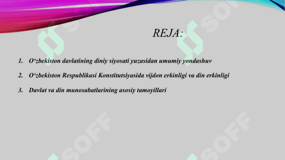 Oʻzbekistonda davlat va din munosabatlari 2
