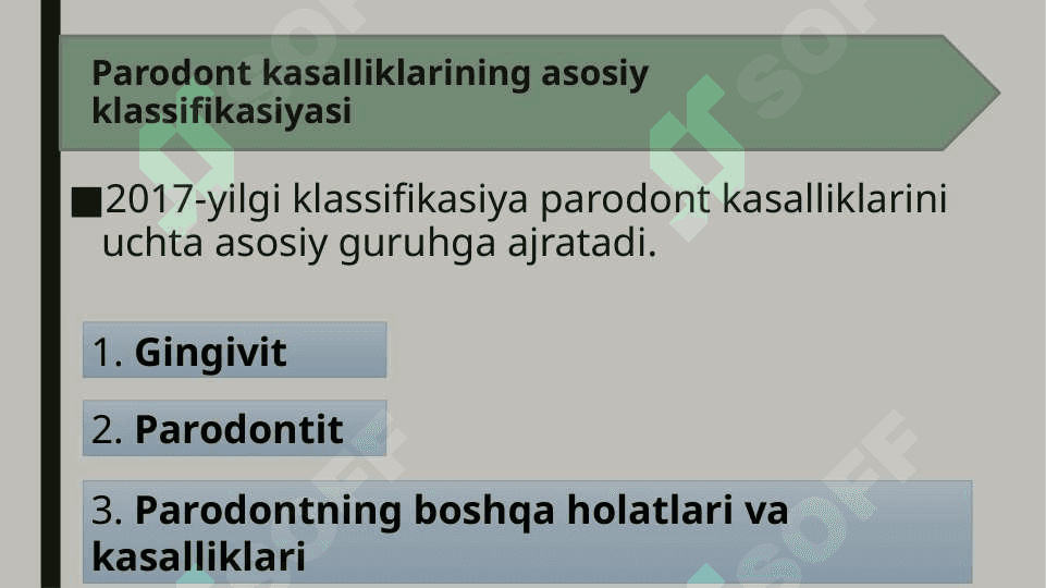 Parodont kasalliklari klassifikasiyasi 5