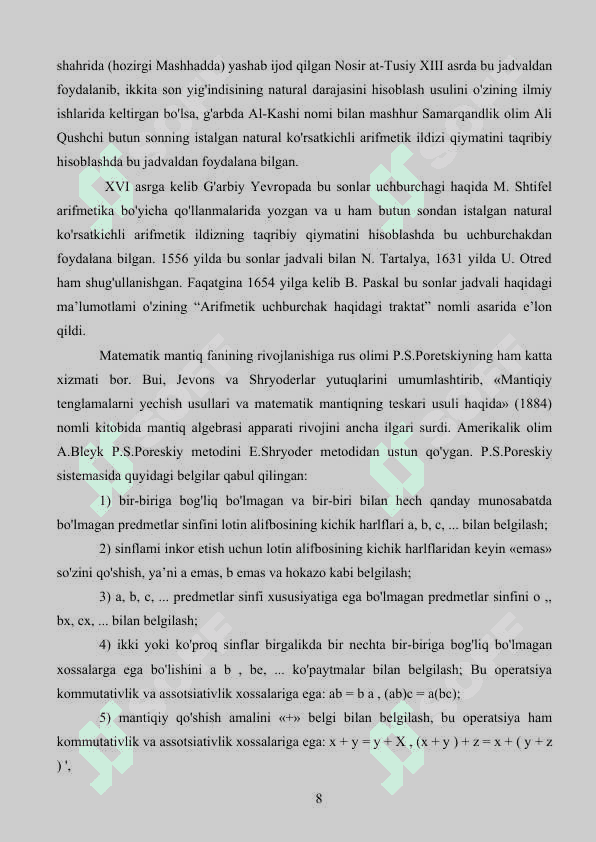 O'rmon, daraxtlar va ularning xossalari 7