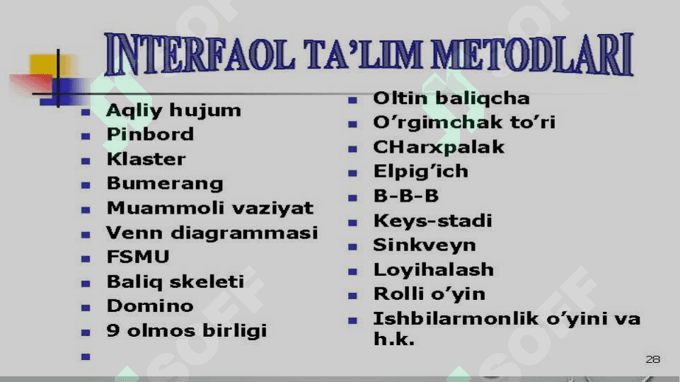 Milliy g’oyani o’qitishda interfaol usullardan foydalanish samarasi 4