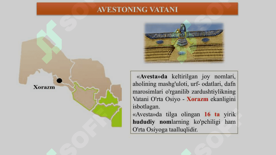 Zardushtiylik dini-Markaziy Osiyo xalqlari dini.Zardushtiylik dinining shakllanish tarixi 6