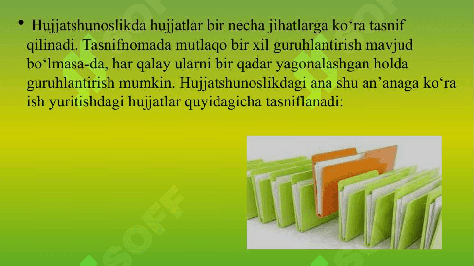 Hujjat turlari va xususiyatlari - Ҳужжат турлари ва хусусиятлари 2