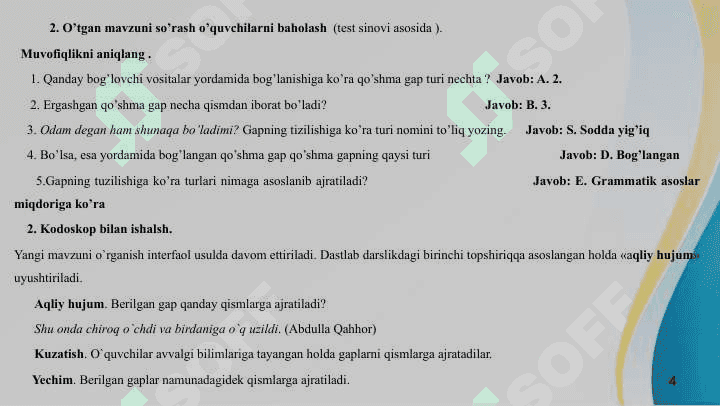 Mavzu: Leksikologiya 4