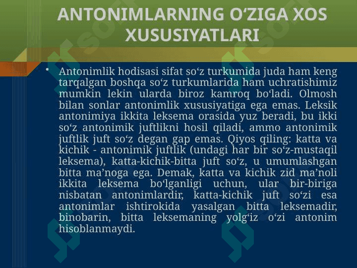 Antonim sozlar 5