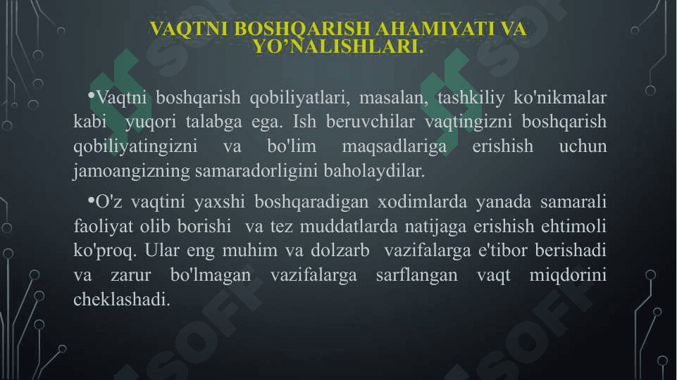 Samarali vaqt boshqaruvi va rejalashtirish strategiyalari 3