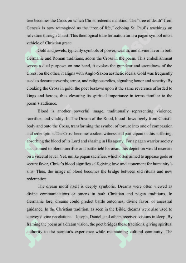 CHRISTIAN AND PAGEN ELEMENTS IN THE DREAM OF THE ROOD 8